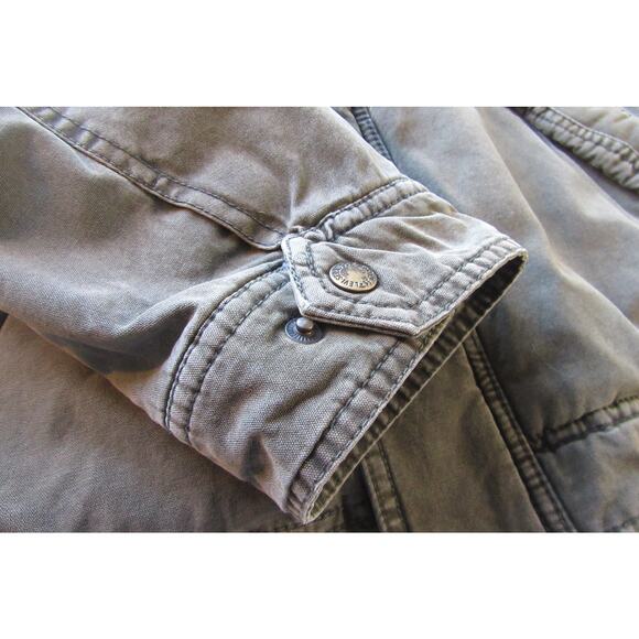 Levi's Sherpa Lined Hooded Jacket Men's M Workwear Utility Bomber Fleece Jacket - Picture 9 of 16